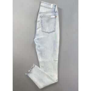 7 For All Mankind High Waist Ankle Gwenevere Fray Jeans. Women's 27, GUC!